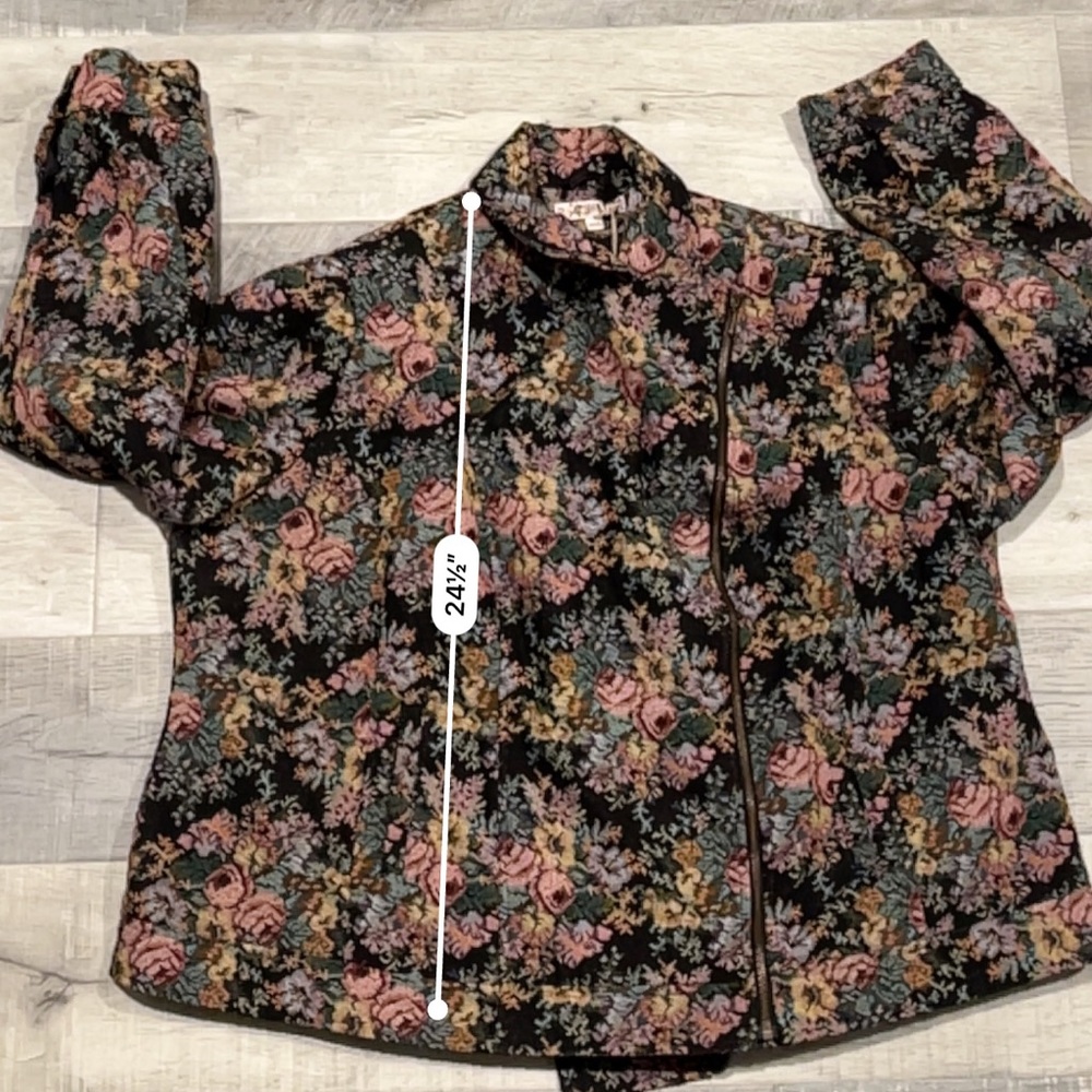 Joe Brown's Floral embroidered zip up jacket - Picture 8 of 9
